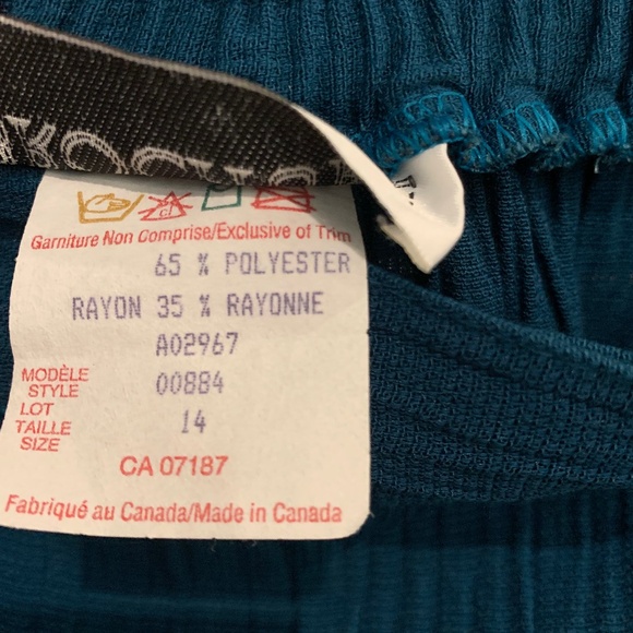 🫐 Vintage 80s grandma dark turquoise matching set - Picture 10 of 10